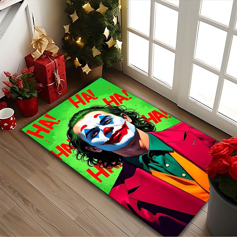 1pc Office Carpet, JOKER Chair Rug, Living Room Printed Area Rug, Home Chair Floor Mat