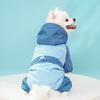 Thick Velvet Dog Raincoat Winter Warm Dog Four Legged Clothes Dog Hooded Jumpsuit  Daily Walk