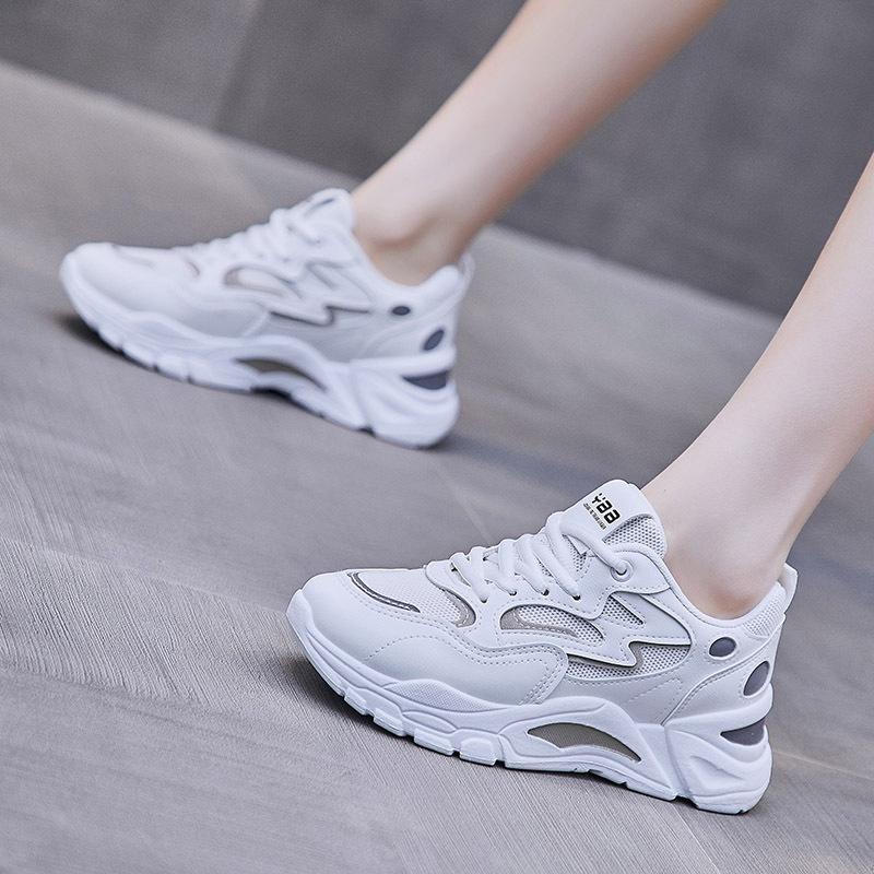 Spring New Korean Version Ins Dad Shoes Female Students Versatile Platform Sneakers Female Street Photography Casual 811-1