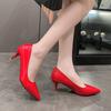 Thin Heels Women Pumps Dress Classic Shoes Wedding Official Leisure Party Shoes Super Big Size 34-43 Plus Size