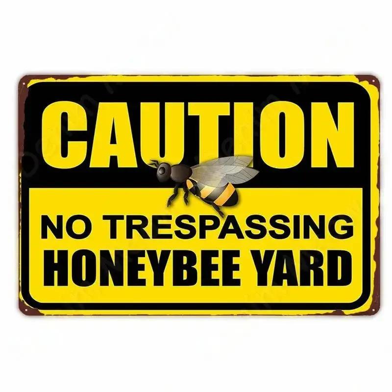 Винтажный плакат с надписью "Будь добр", забавный, медоносная пчела, счастливый, ретро, металлическая табличка, для дома, для улицы, на стену, слоганы пчеловода, искусство, жестяная табличка, украшение