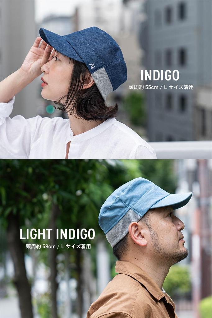 Nakota Denim Work Rib and Plus Deep Solid Denim Work Rib Size Light Indigo Cap, Men's Women's, Sizes, Summer, Autumn, Winter, Comfortable, Fit, Color,