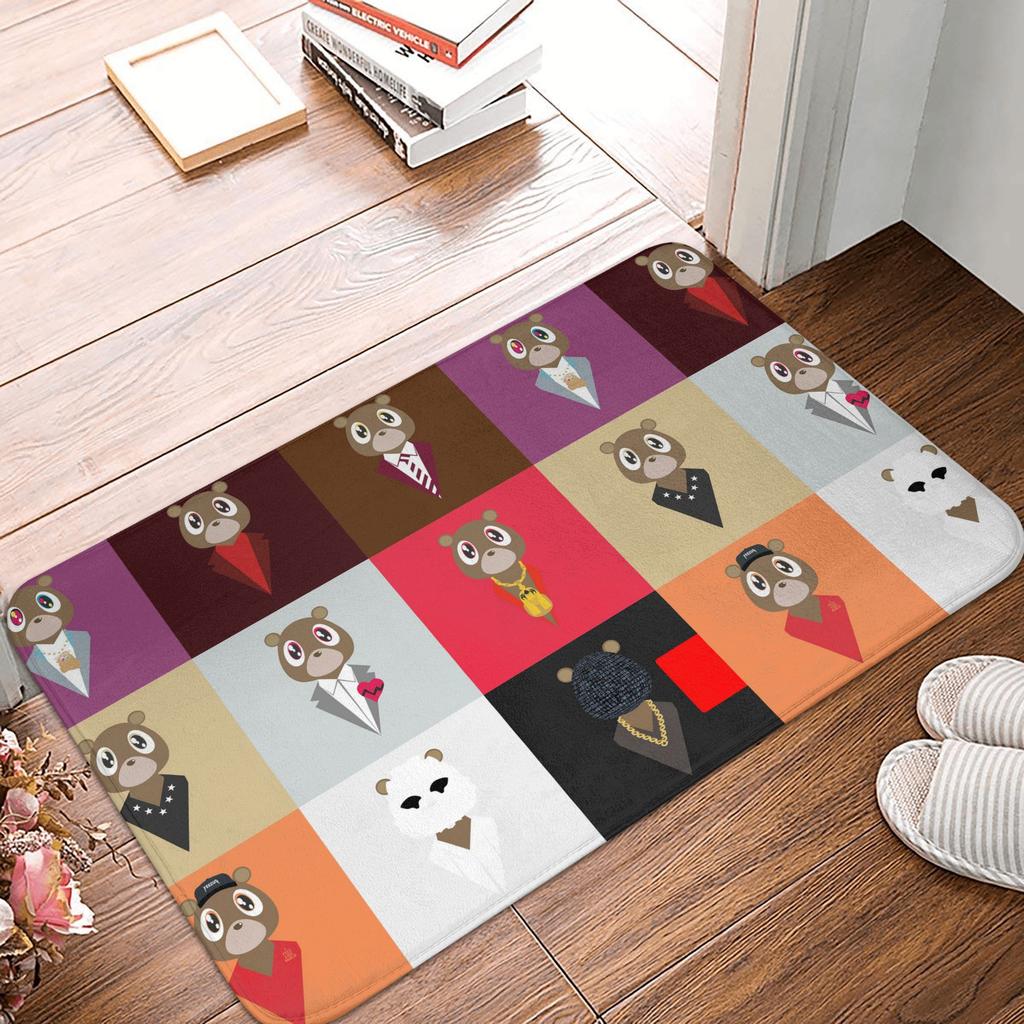 Popular Singer Kanye West Front Door Floor Entrance Mats Outdoor Kitchen Bathroom Doormat Bedroom Carpet Rug