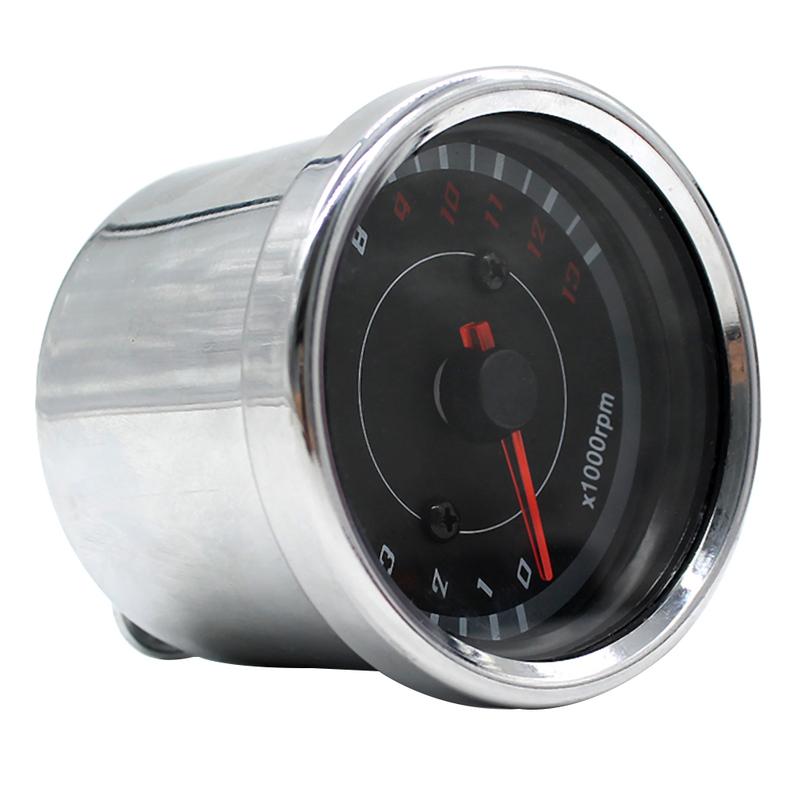 DC 12V Universal Motorcycle Tachometer Blue LED Backlight 1000RPM RPM Gauge Electronic Tach Meter Motorcycle Tacho Gauge