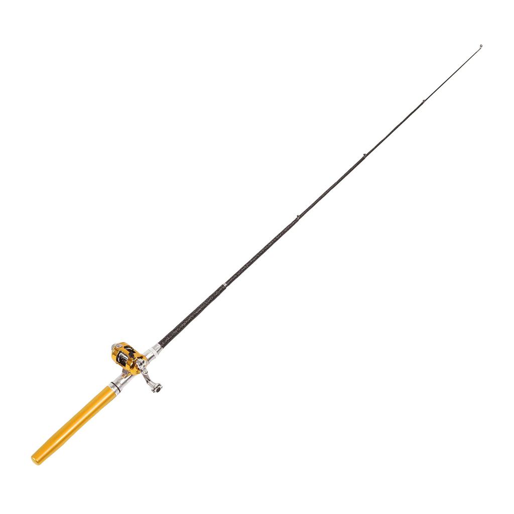 Miniature Pen Fishing Rod Portable Size Fishing Pole with Reel Wheel for Outdoor