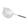 Frying Basket Stainless Steel Long Handle Reusable Rust Resistant Fry Net for Fish Chicken Nuggets Rubber Handle