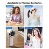 Wearable Fan 5-speed High-velocity, Usb Rechargeable With On-screen Display, Compact Design For Indoor Outdoor Use A