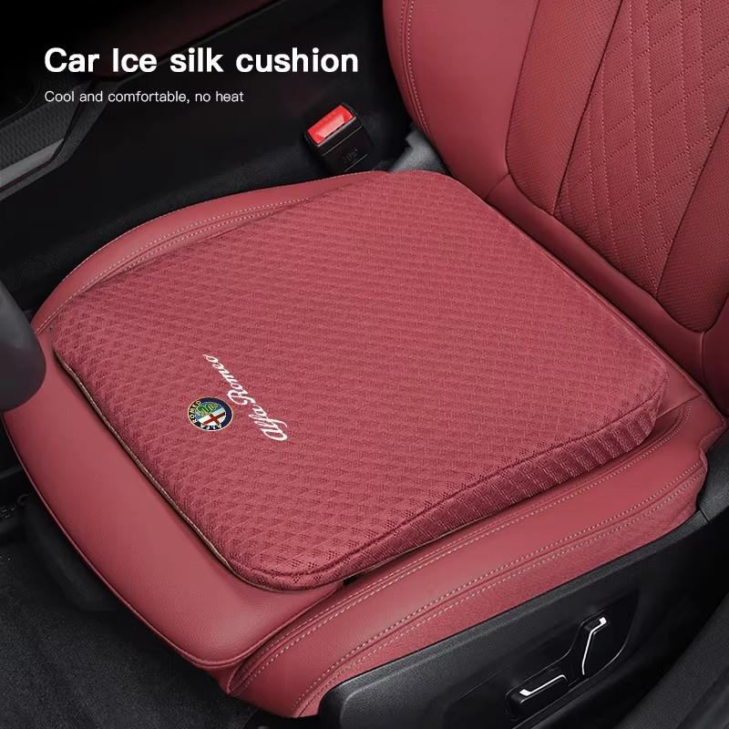 For Alfa Romeo Car Seat Covers Ice Silk Height Increasing Cushion For Alfa Romeo Giulietta Mito 159 Giulia Stelvio 156 147 Tonal