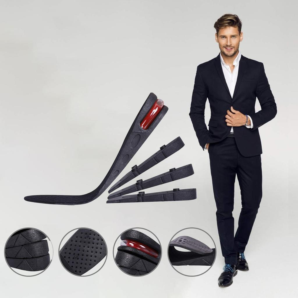 Wiwilys Height Lift Adjustable Instant Height Insoles Booster  Insert Insoles Pad