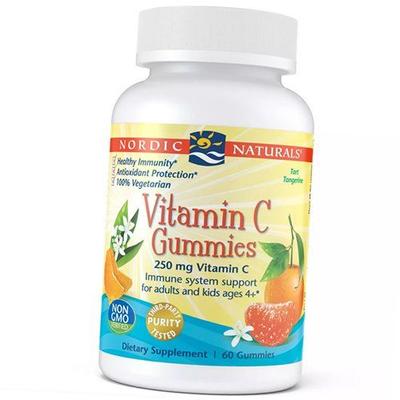 Жевательный Витамин С для детей, Vitamin C Gummies, 60таб Мандарин (36352031)