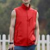 Men's Windproof Lightweight Golf Vest Outerwear With Pockets, Softshell Sleeveless Jacket For Running Hiking Sports