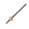 T8 8mm Trapezoidal Stainless Steel Threaded Rod Lead Screw & Brass Nut for 3D Printer 150mm