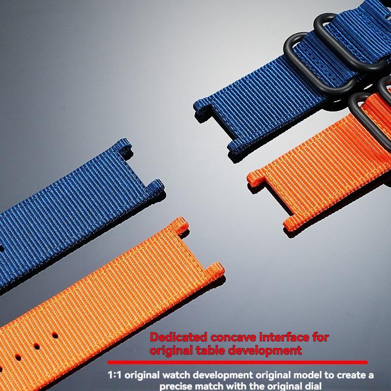 Сменный нейлоновый холщовый ремешок для часов Casio PROTREK PRG-130Y PRW-1500 PRG-240 | Водонепроницаемый спортивный ремешок Мужские аксессуары