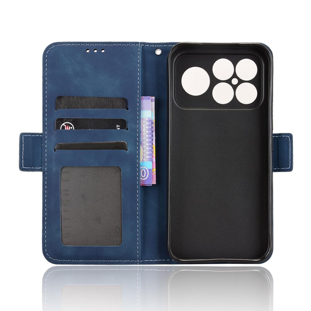 Flip Case for Xiaomi Poco F8 Ultra, Card Slot, Blue