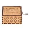 Hand Crank Carved Plywood Music Box Wooden Engraved Musical Toy Crafts Kid Gift Home Decor (#1)