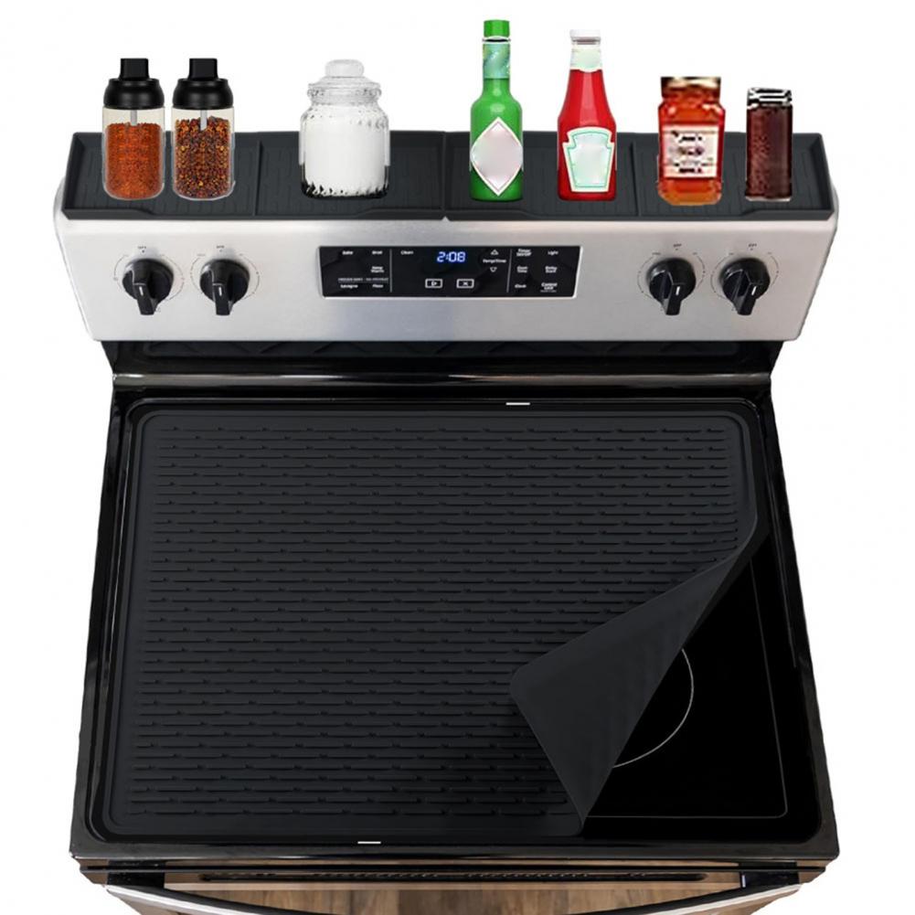 Силиконовый коврик для плиты, подставка под горячее, термостойкие силиконовые накладки на плиту для электрической плиты, защитное покрытие для стеклокерамической варочной панели, кухня