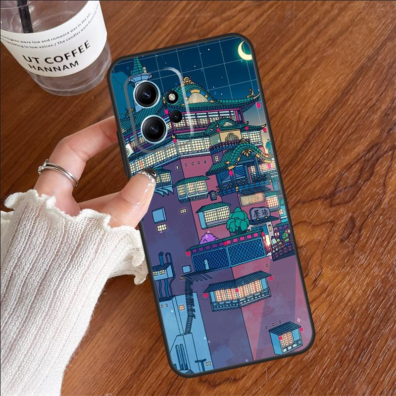 Ночной Чехол-Кейс Неоновый Деревенский Банный Домик Для Xiaomi Redmi 14C 13C 10C 12C Redmi Note 14 Pro 13 12 11 9 10 9S 10S 11S 12S Чехол