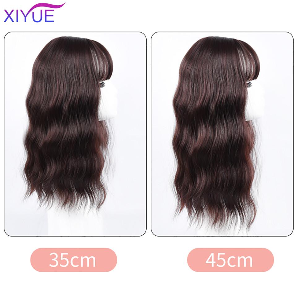 Парик с волнистостью воды Воздушная челка накладные волосы 3D челка Невидимые бесшовные волосы на голове Натуральные невидимые сменные челки Белые волосы