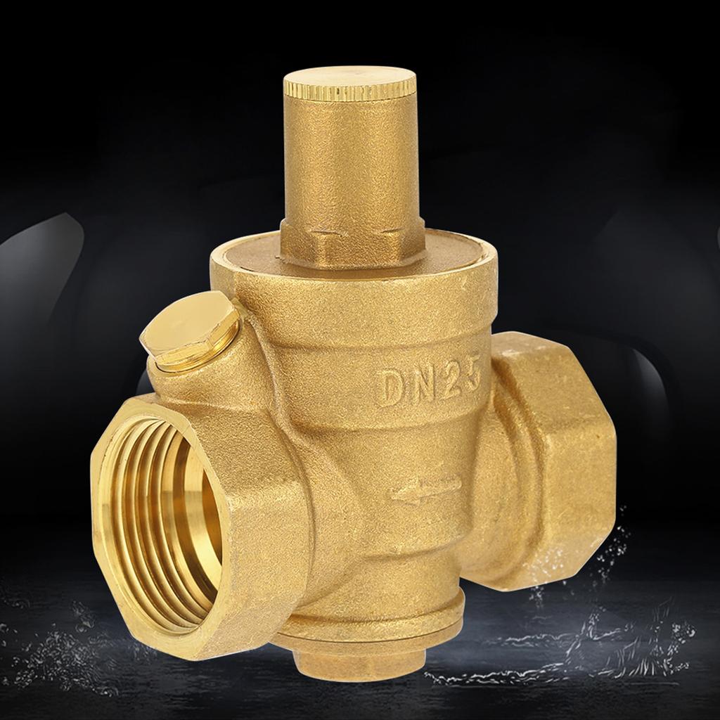 1pc Brass Adjustable Water Pressure Reducing Regulator Valve Thread DN25 1