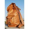 Bag Goat Leather Backpack Rucksack Laptop Vintage Brown Travel Men