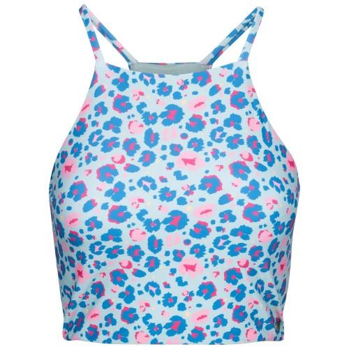 Womens/Ladies Harlow Leopard Print Swim Top