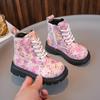 Осенне-зимняя мода с принтом в виде сердца для девочек, теплые повседневные ботинки Martin, обувь для девочек, зимние ботинки