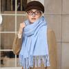 Simple Classic Design Solid Wool Blend Scarf Women Men Winter Fall Korean Version Comfortable Soft Warm Woolen Scarf Male Female