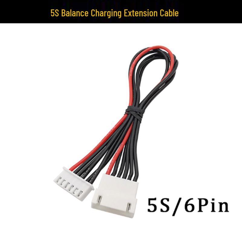 Model Airplane LiPo Battery Charger Extension Cord: Dual-Head Balance Wires for 1S-8S