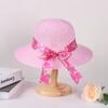 Casual Travel Wide Brim Sun Visor Cap Straw Hat UV Protection Beach Hat