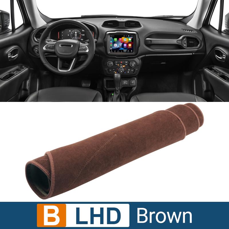 For Jeep Renegade 2015 2016 2017 2018 2019 2020 2021 2022 2023 2024 2025 Car Dashboard Cover Avoid Light Pad Anti-UV Carpet Mat