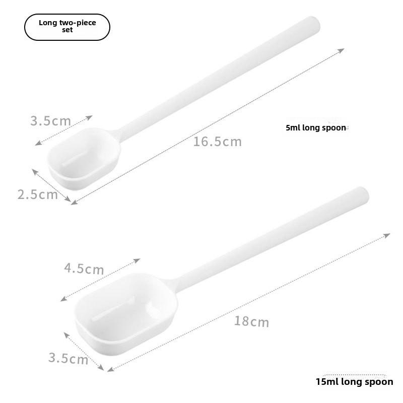 Набор из 2-х предметов: кофейная ложка из нержавеющей стали с длинной ручкой, мерная ложка, столовая ложка для молока, фруктового порошка, сахара, муки