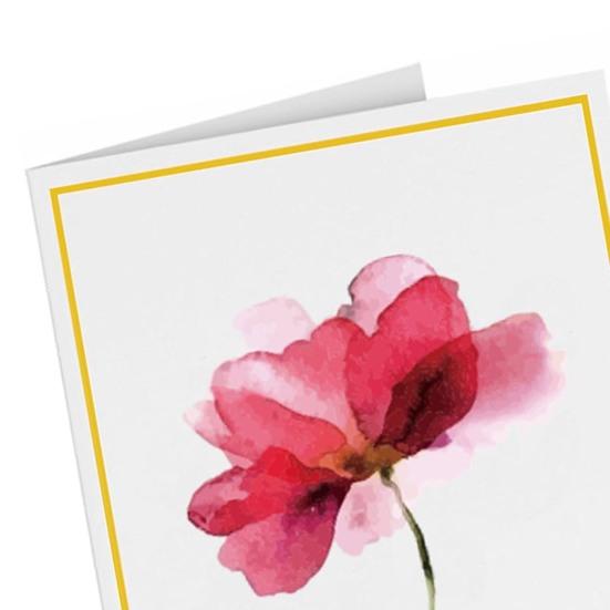 10 шт. открыток с золотым фольгированным цветочным дизайном, поздравительные открытки с конвертами