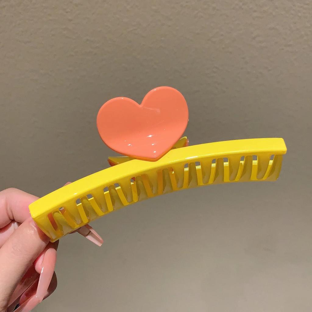 Простой Шик Дофаминовый Цвет Пластиковый Зажим-Краб для Волос Корейский Аллигатор 5.1" Захват Краб Акула Зажим Аксессуары для Густых Волос Головной Убор