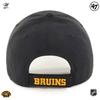 Casquette - 47 Brand - BOSTON BRUINS - Noir - 100% Coton - Réglage Taille Arrière