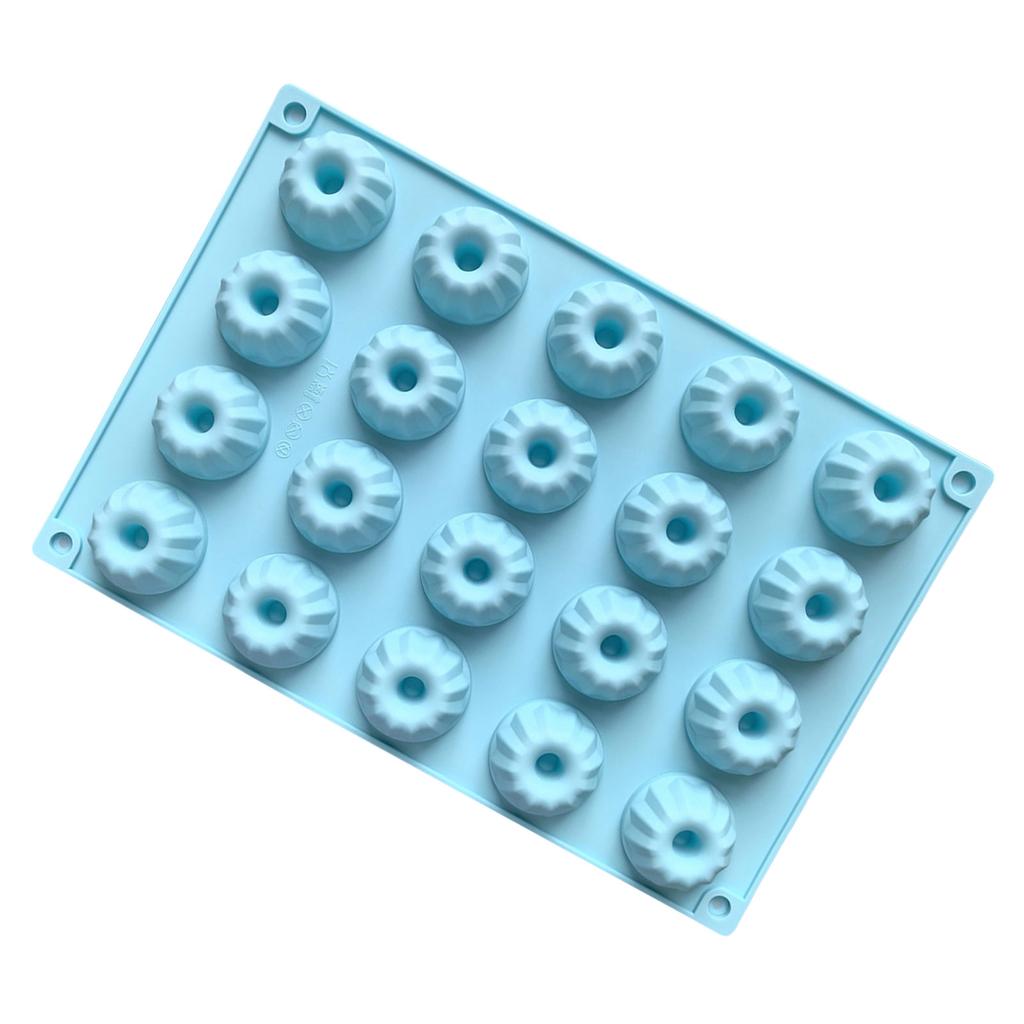 Функциональные 20-ячеечные мини-силиконовые формы для кексов Бандт, антипригарные формы для выпечки тортов, маффинов, брауни и пудингов