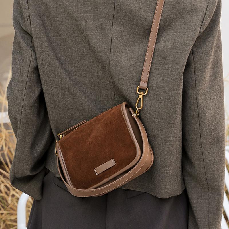 Женская сумка из натуральной кожи, модная трендовая сумка через плечо с леопардовым принтом, женская сумка через плечо Niche Premium Sense