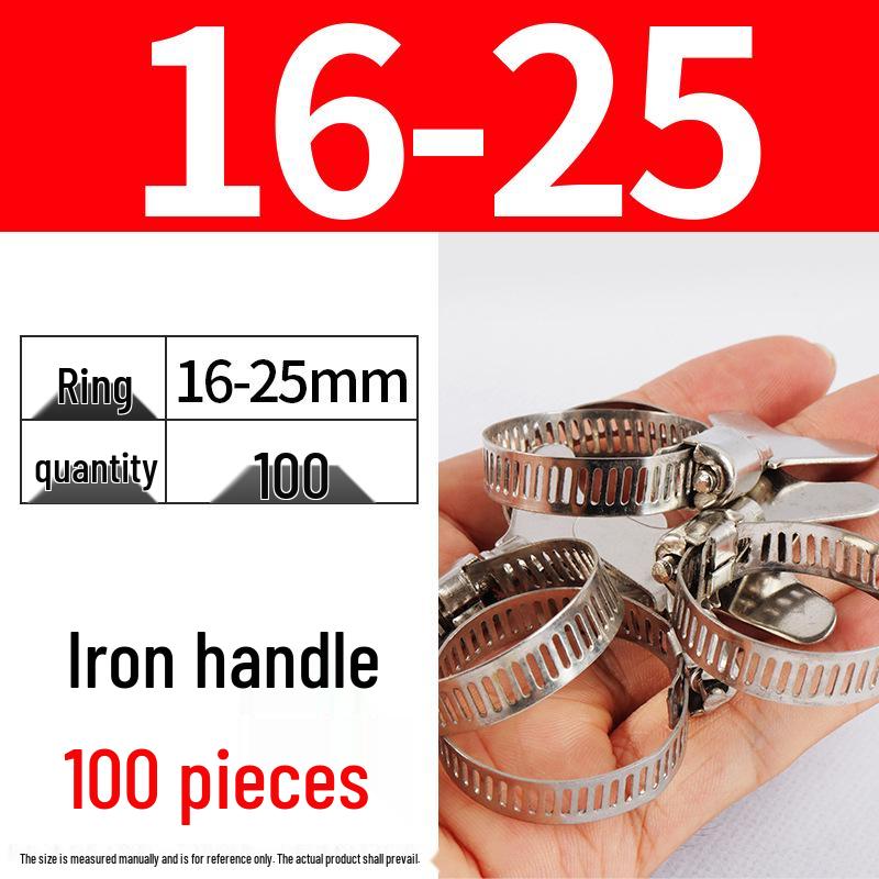 Хомут из нержавеющей стали, лента с ручной затяжкой для водопроводных и воздушных труб