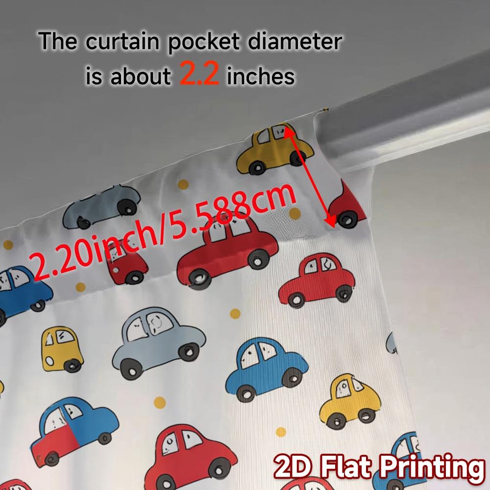 2D плоская печать JIT 2 шт. Шторы (Без Рода) Шторы с рисунком автомобиля Современные шикарные шторы Универсальные полиэстеровые шторы