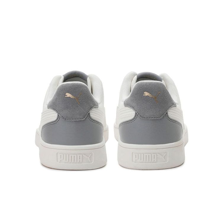 Puma Кеды Shuffle Low Top Унисекс Белые Серые 309668-07