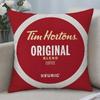 Brand Tim Hortons Cushion Cover Cushion Covers Natural Linen Breathable Sofa Bedroom Decor Pillowcase