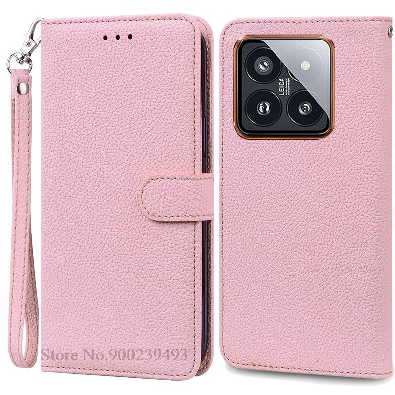 Чехол Mi 14 Mi14 Xiaomi14 Pro для Xiaomi 14, кожаный чехол-кошелек, флип-чехол для Xiaomi 14 Pro, чехол-коробка для Xiaomi Mi 14, чехлы