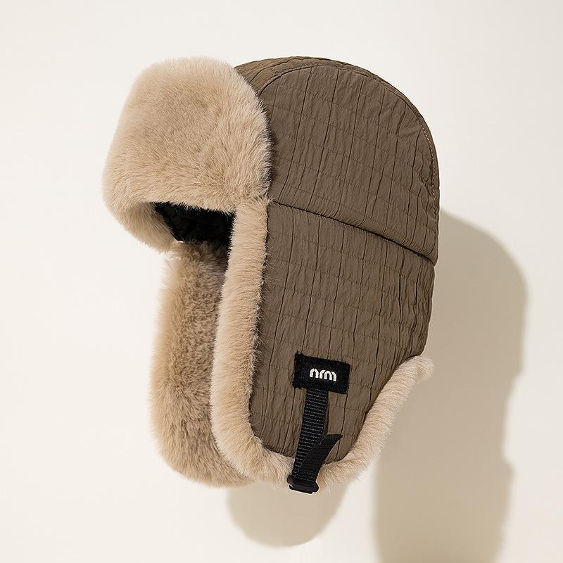 Плюшевая кепка Lei Feng, мужская, утолщенная, защитная кепка для ушей, женская, теплая, ветрозащитная кепка для езды на велосипеде, зимняя, для катания на лыжах, защита от холода, уши