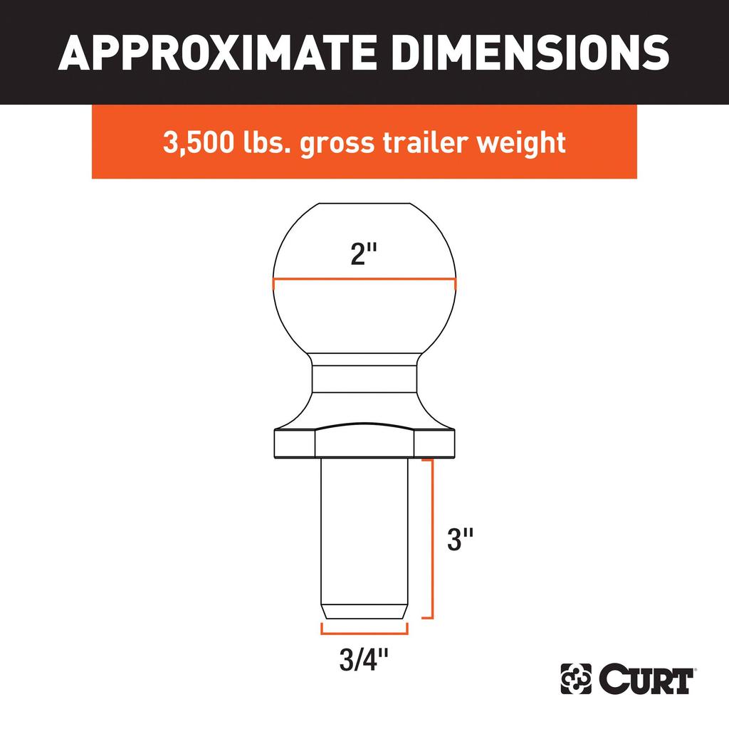 Curt 40019 Trailer Ball