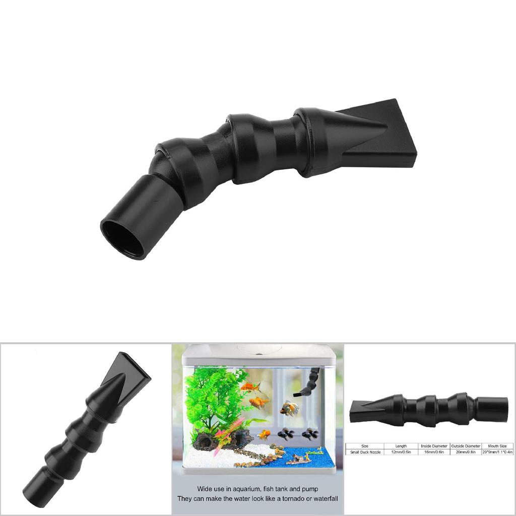 Duck Flat Nozzle Flexible 360 degrees  Aquarium Fish Tank Rotating Water Outlet Tube