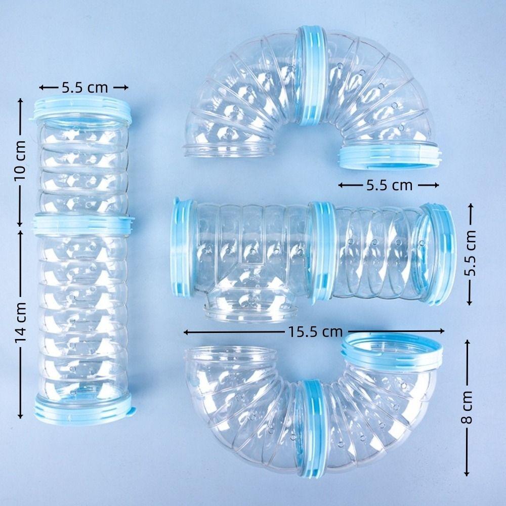 Клетка для хомяка Трубы для клетки хомяка Случайно сращенные туннель для передвижения морской свинки для мелких домашних животных