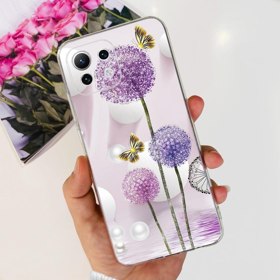 Для Xiaomi 11 Lite NE 5G Чехол Милый Астронавт Прозрачный Мягкий Силиконовый Чехол для Телефона Для Xiaomi 11 Lite 4G Чехол на Mi 11Lite Чехол