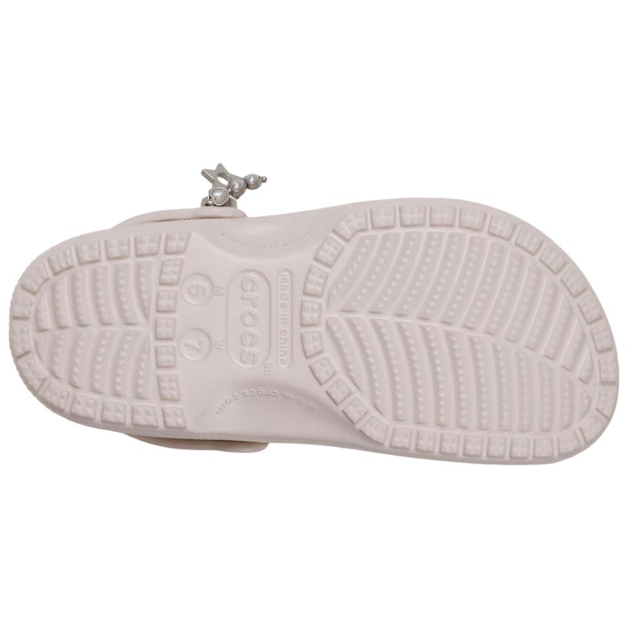Crocs EVA Классические Модные Клоги с Декором Повседневная Мода Трендовые Женские Клоги Бежевые 214138-2PL