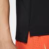 Nike Быстросохнущая майка для бега с круглым вырезом и принтом логотипа Dri-Fit, мужские топы, черные DQ4733-010