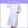 Удобная повседневная униформа врача медсестры с длинным рукавом, белый рабочий халат