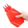 Refillable Squeeze Bottle Food Grade 3 Hole Large Capacity Condiment Bottles for Kitchen